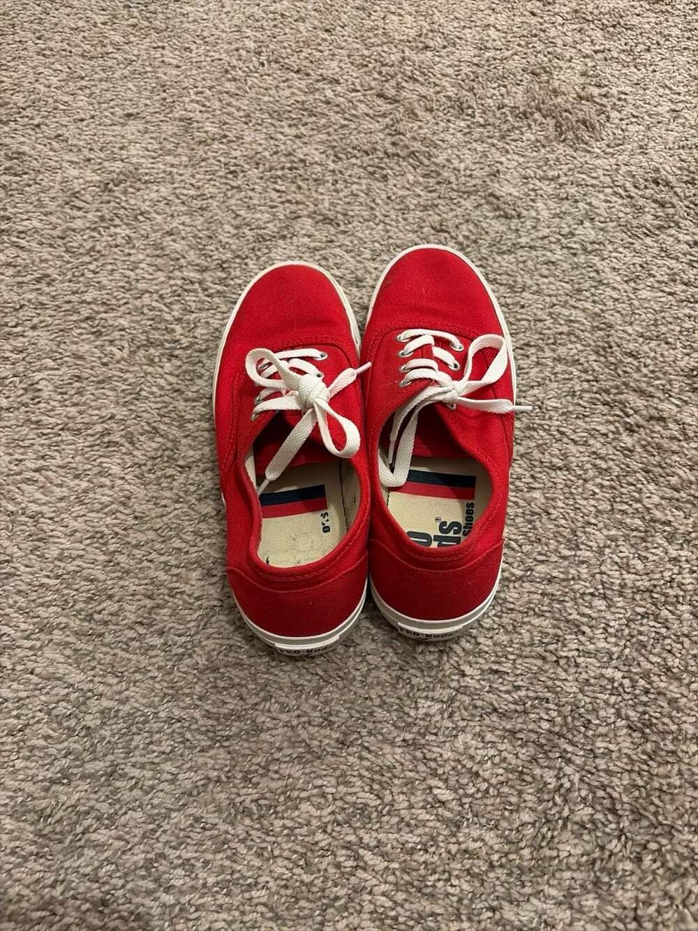 PRO-Keds Royal Lo Red Canvas Low Top Sneakers Size 7.5